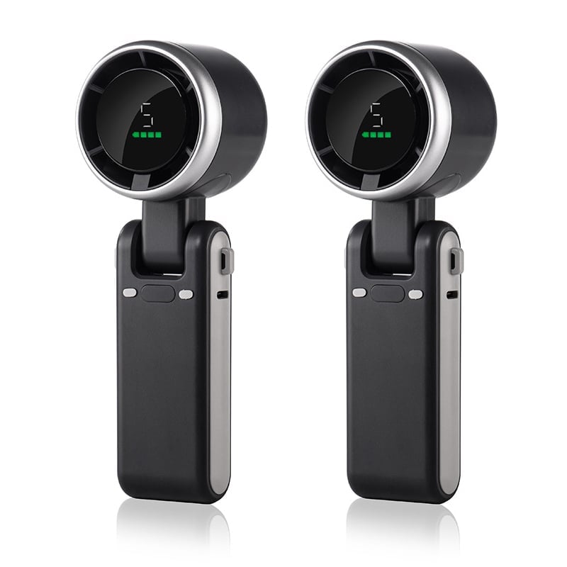 Foldable Neck Fan With Five Speed Settings For Travel And Outdoors