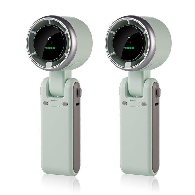 Foldable Neck Fan With Five Speed Settings For Travel And Outdoors