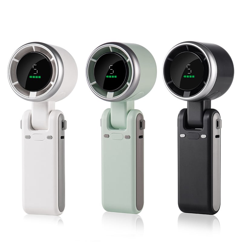 Foldable Neck Fan With Five Speed Settings For Travel And Outdoors