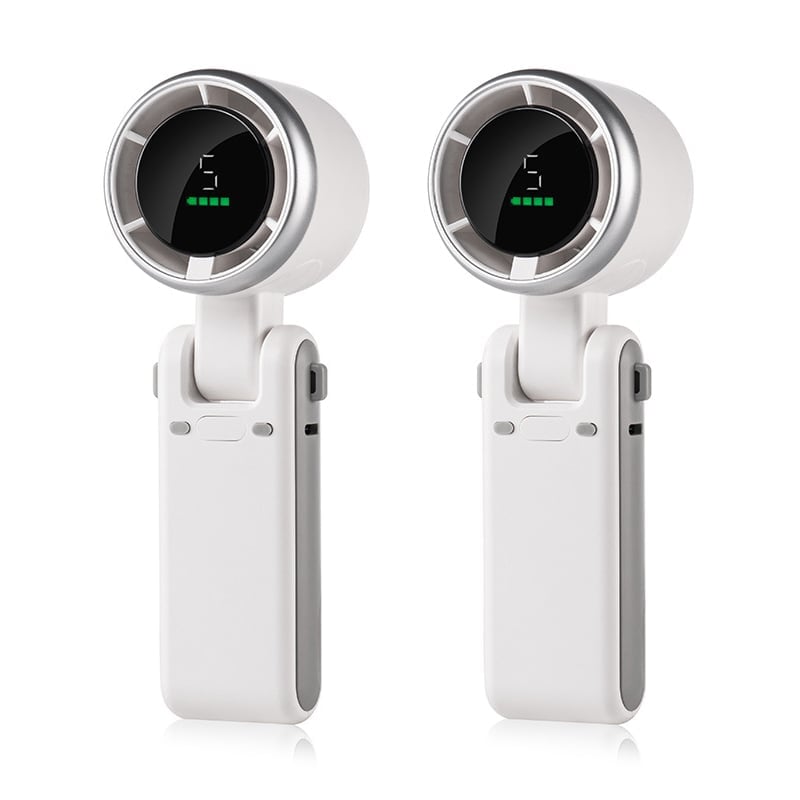 Foldable Neck Fan With Five Speed Settings For Travel And Outdoors