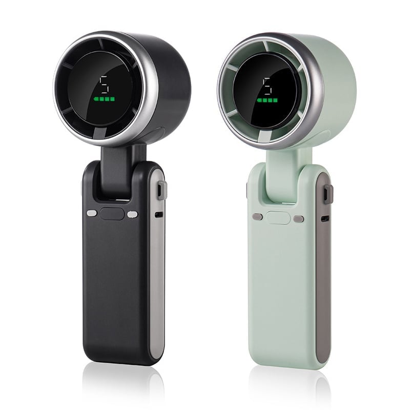 Foldable Neck Fan With Five Speed Settings For Travel And Outdoors