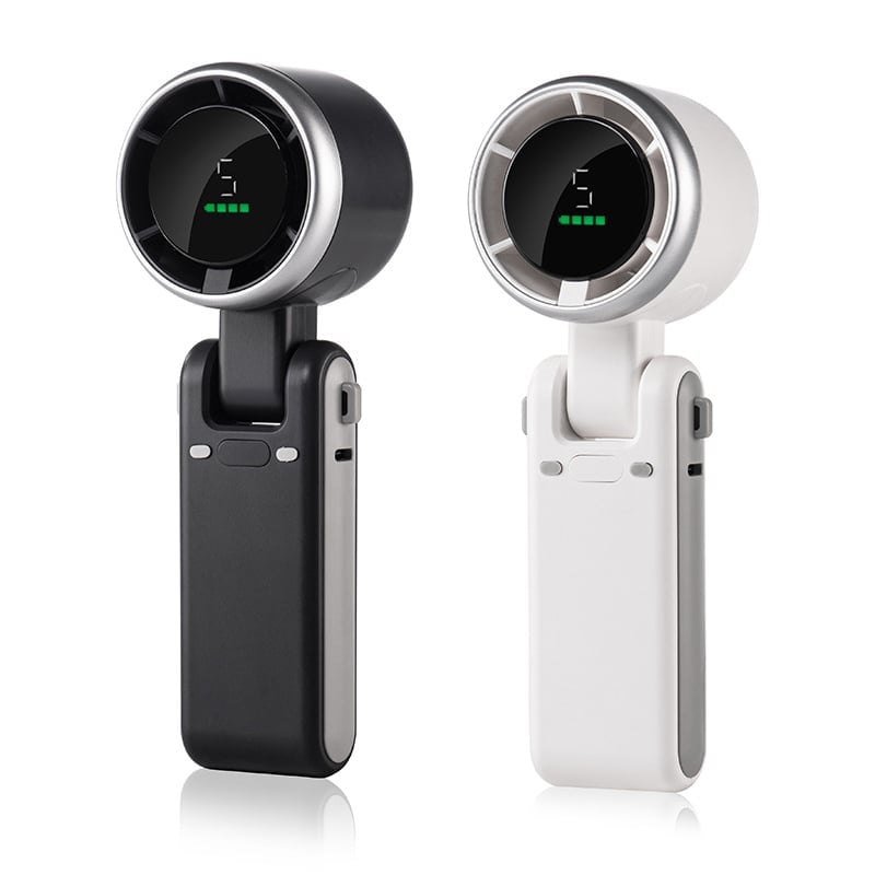 Foldable Neck Fan With Five Speed Settings For Travel And Outdoors