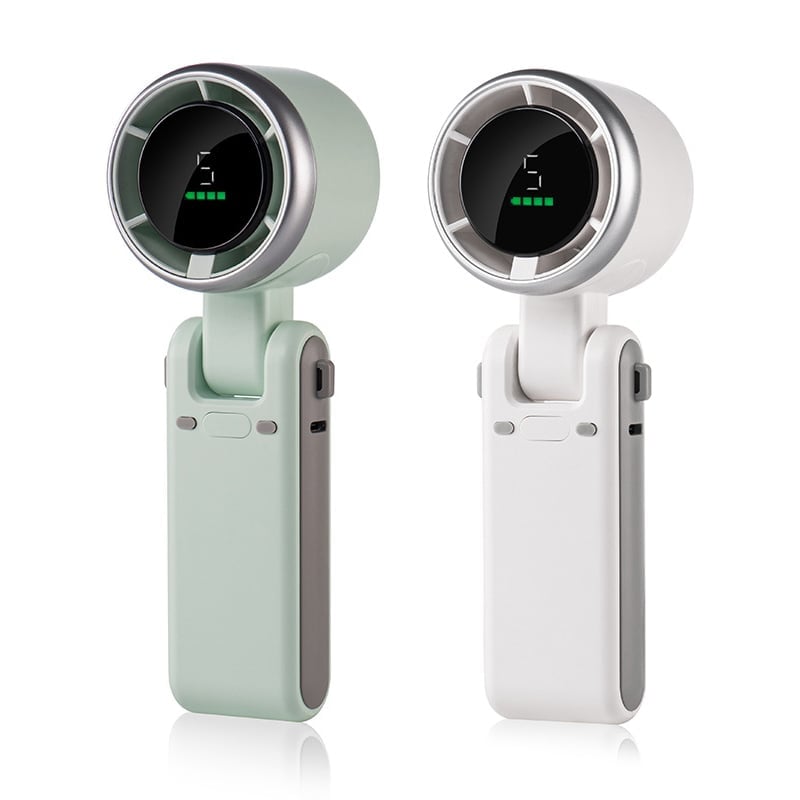 Foldable Neck Fan With Five Speed Settings For Travel And Outdoors