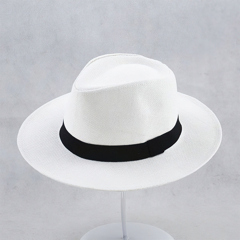 Handcrafted Panama Straw Hat With UPF Fifty Sun Shield, Lightweight Summer Style