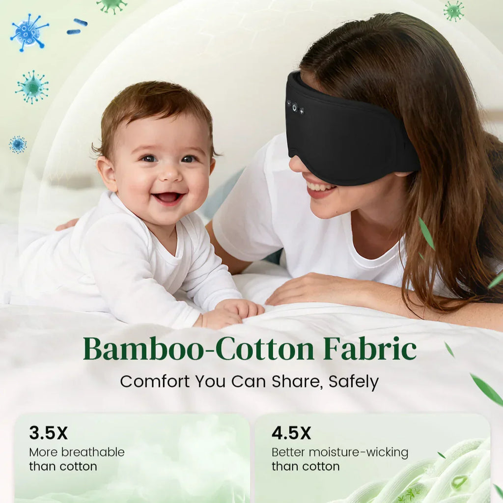 Serenity Collection Wireless Eye Mask With Bluetooth 5.4 For Restful Sleep