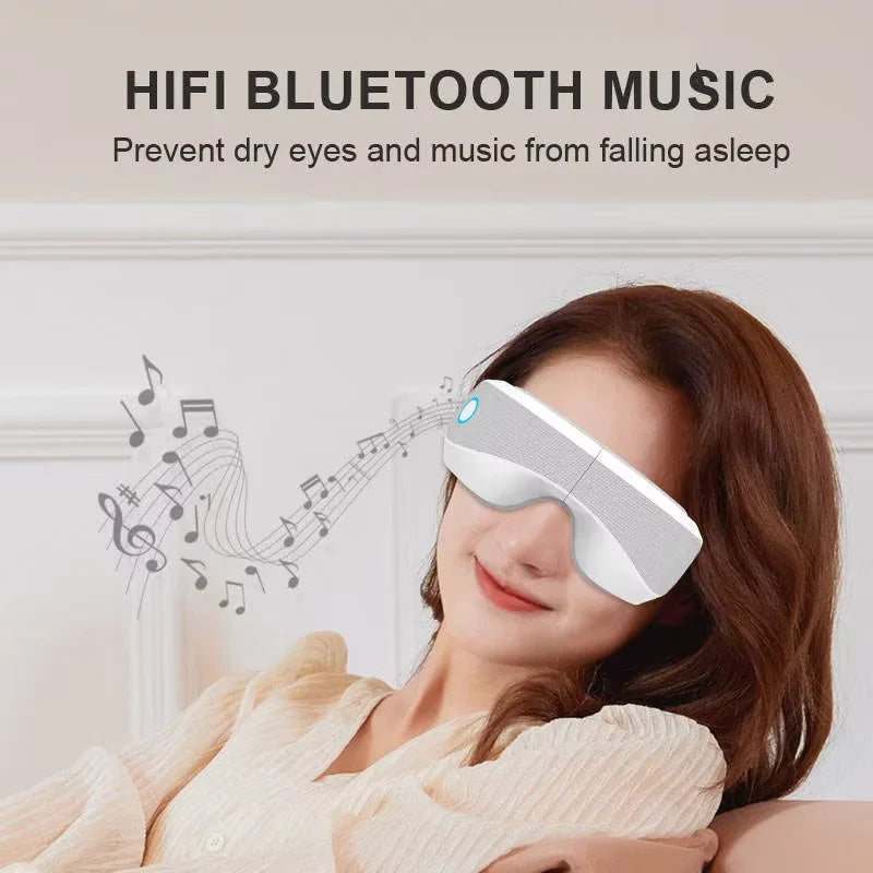Relax And Revive USB Rechargeable Eye Massager With Wireless Heating And Vibration