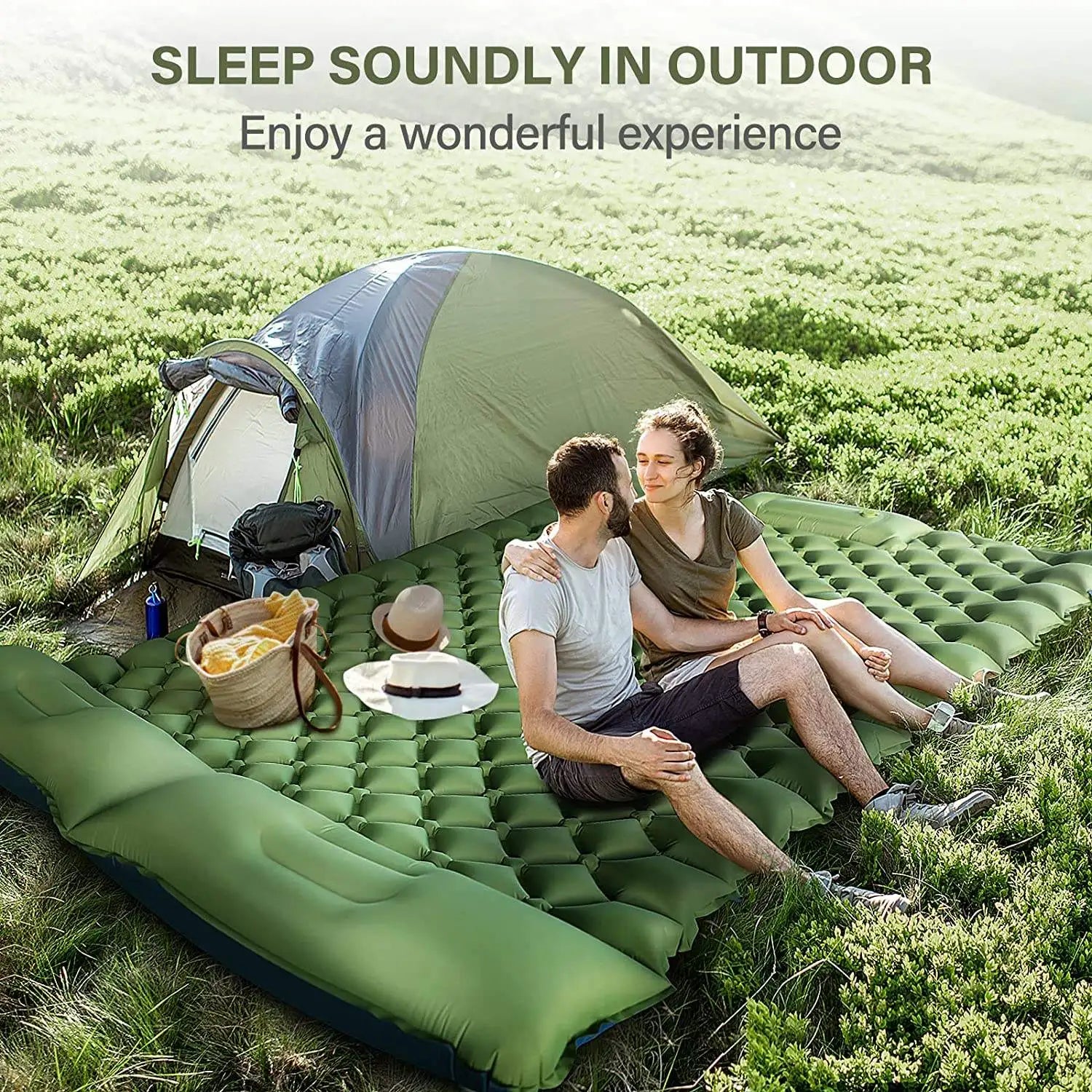 Outdoor Essentials Ultra Lightweight Sleeping Pad With TPU Coating For Camping