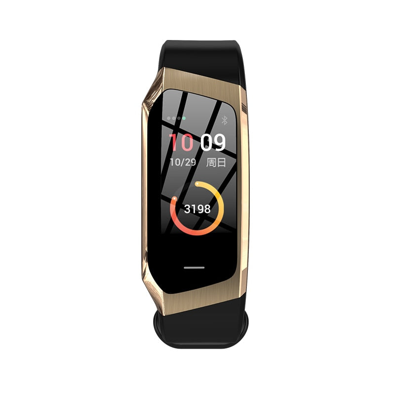 HealthTrack Waterproof Smartwatch With Blood Pressure Tracking And Heart Rate Sensor