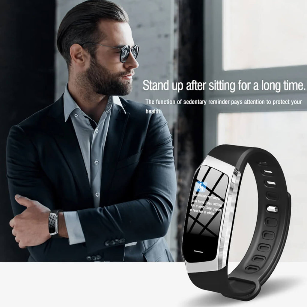 HealthTrack Waterproof Smartwatch With Blood Pressure Tracking And Heart Rate Sensor