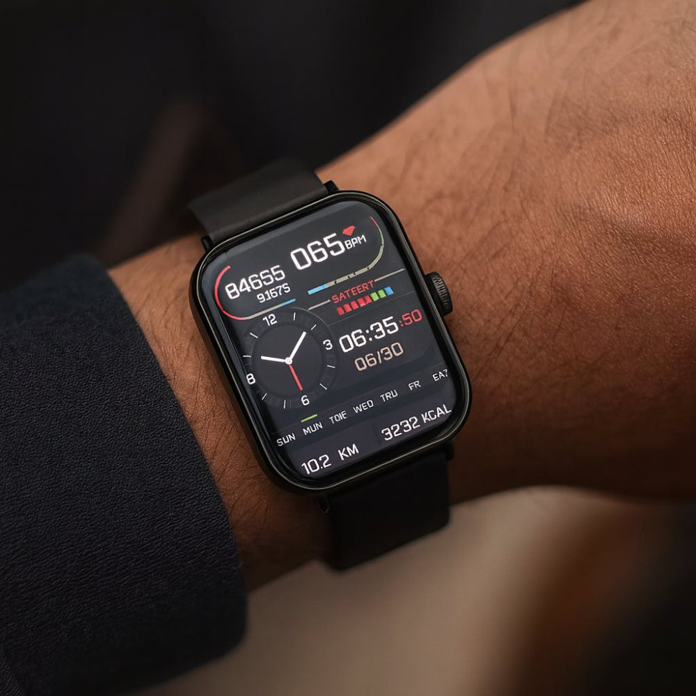 HealthTrack Zinc Alloy Smartwatch With Health Tracking And Bluetooth Calling