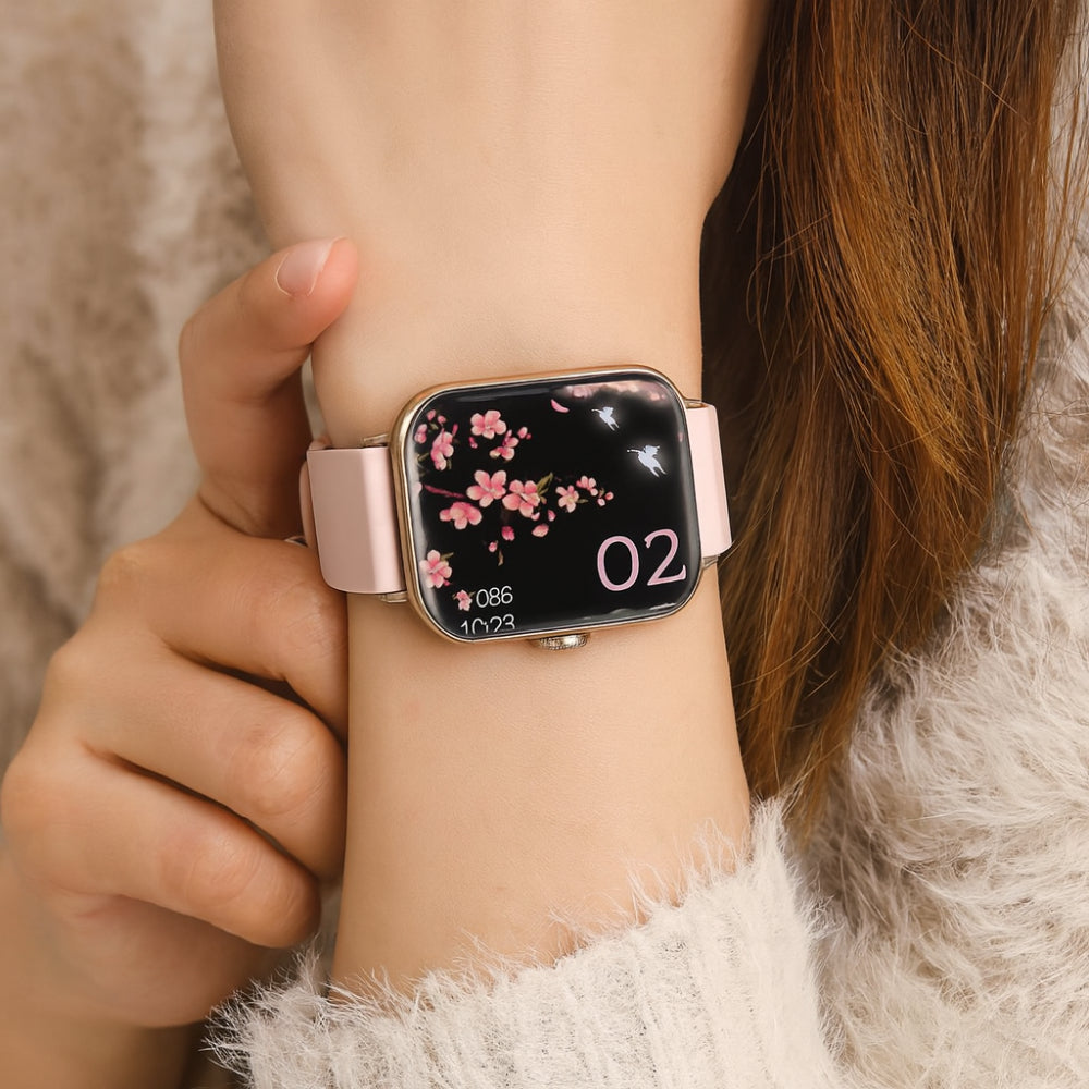 HealthTrack Zinc Alloy Smartwatch With Health Tracking And Bluetooth Calling
