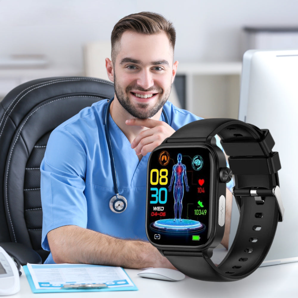 Health Guard Smartwatch With GPS Tracking And SOS Alert For Real-Time Health Monitoring