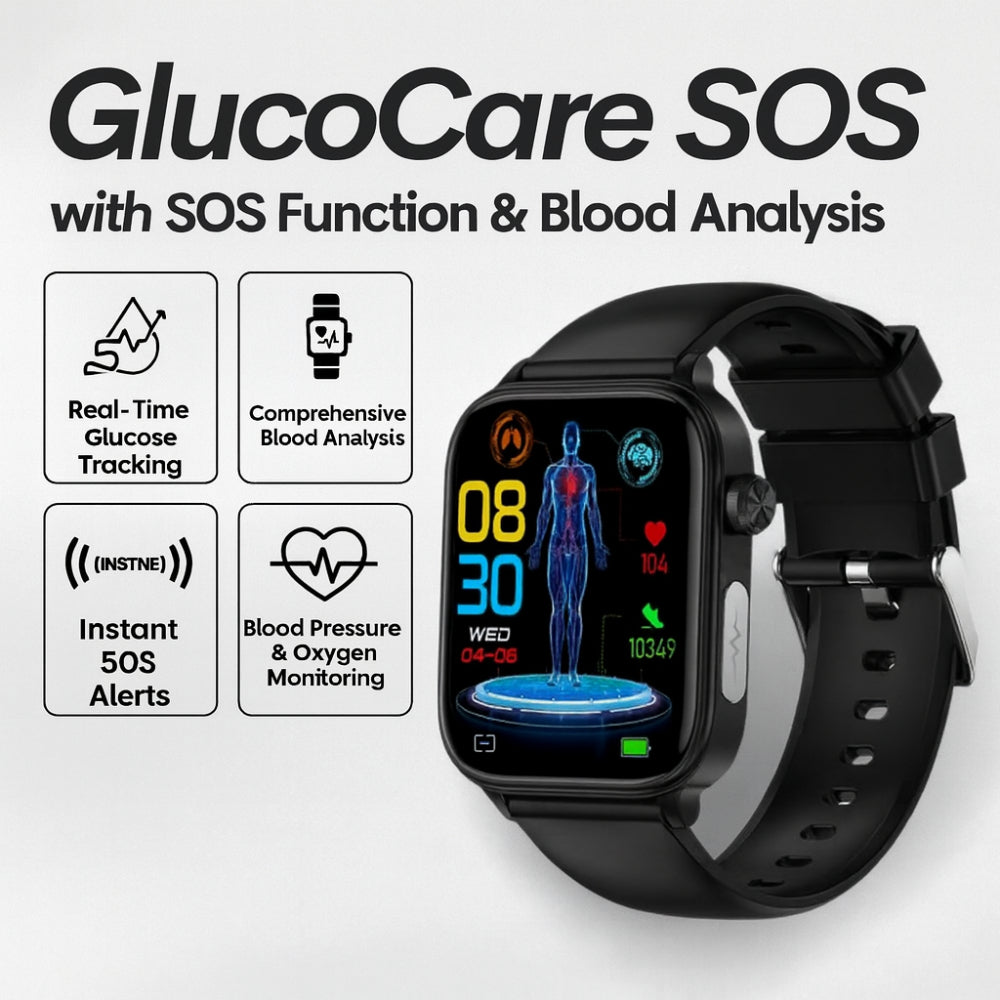 Health Guard Smartwatch With GPS Tracking And SOS Alert For Real-Time Health Monitoring