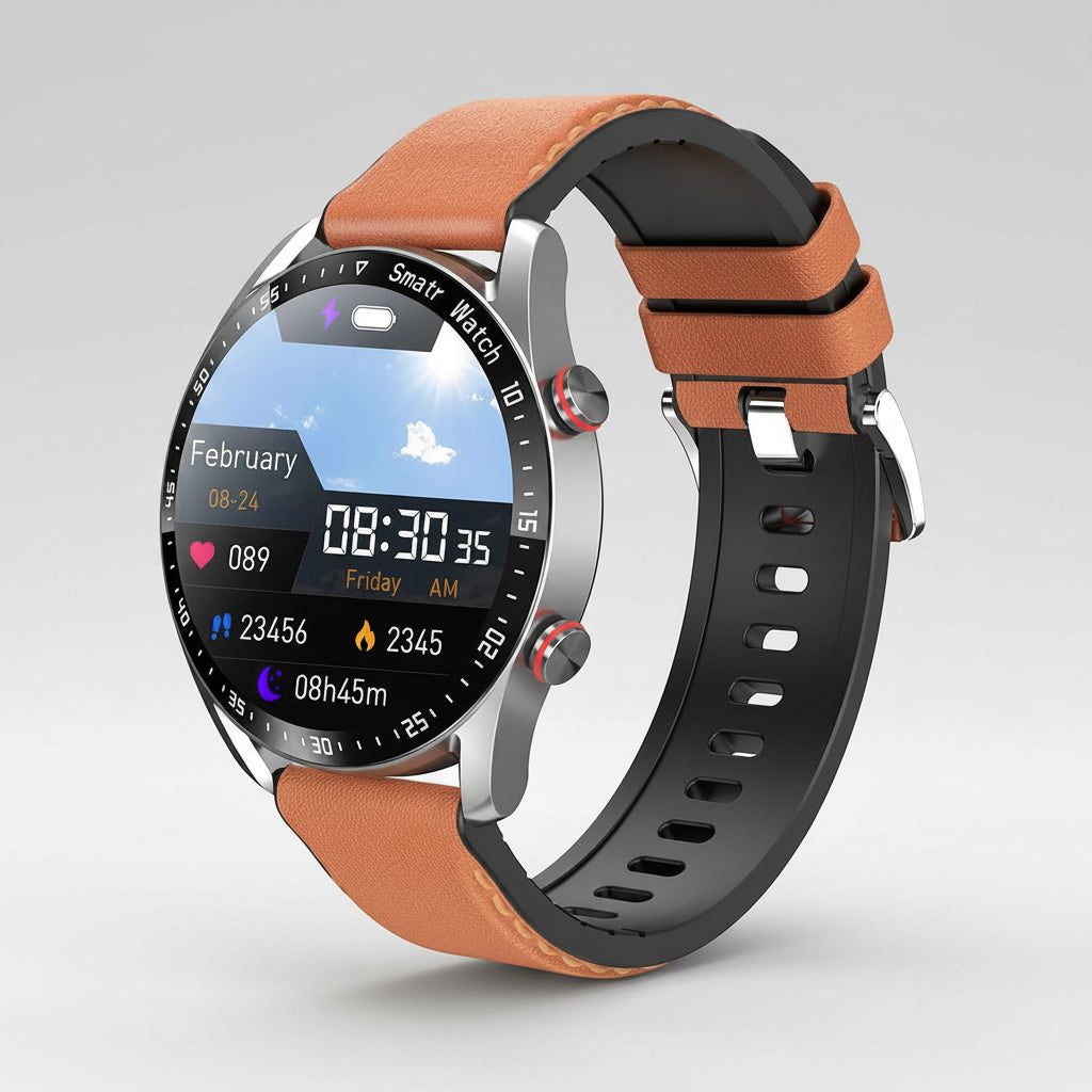 Health Guardian Smartwatch With Health Metrics And All Day Fitness Tracking