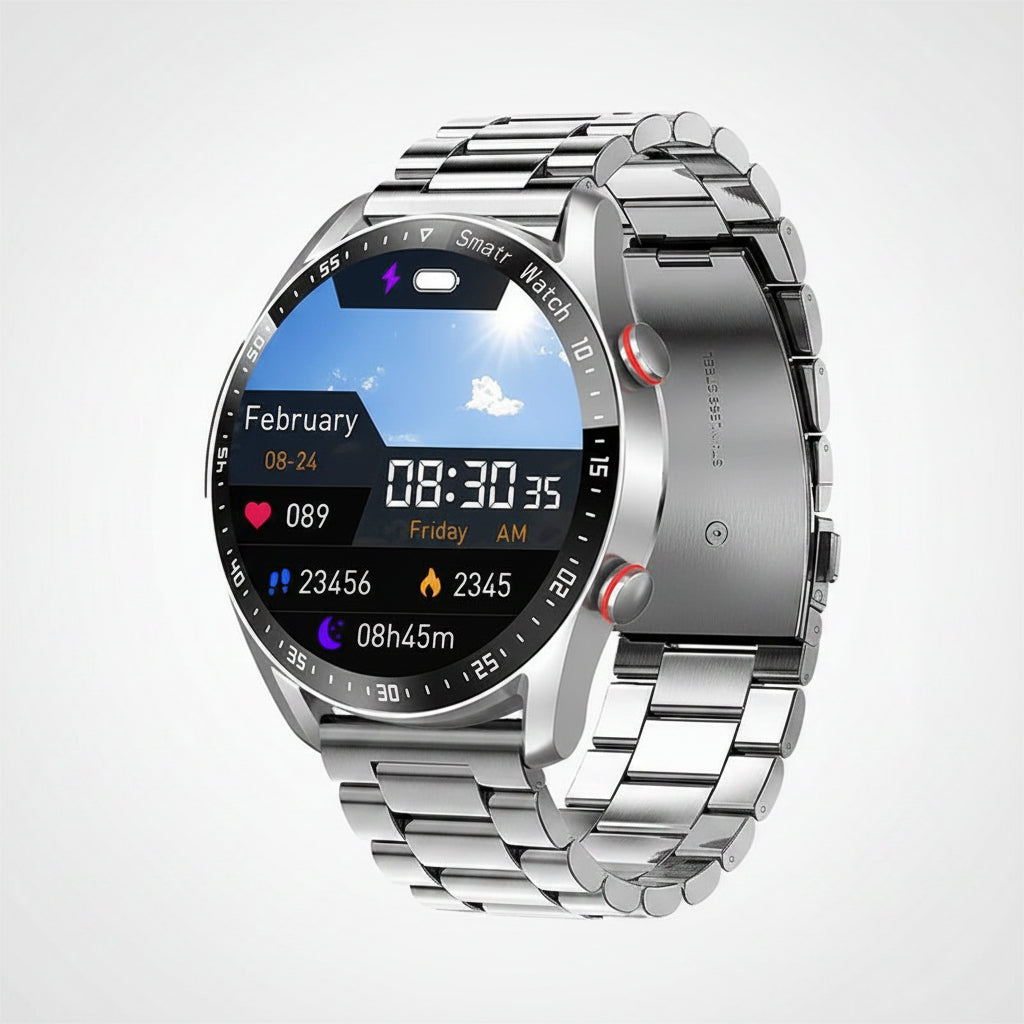 Health Guardian Smartwatch With Health Metrics And All Day Fitness Tracking