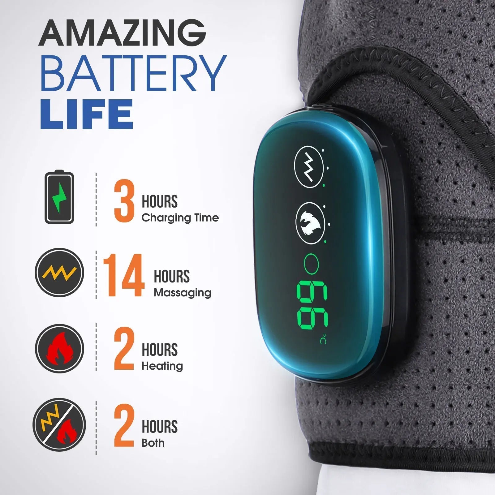 Shoulder Warmer Support With Adjustable Heat And Vibration