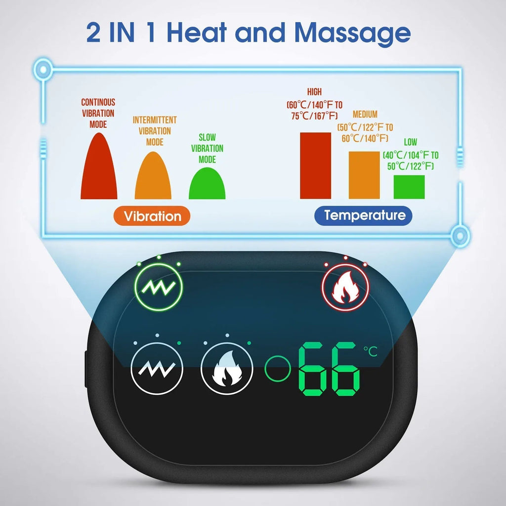 Shoulder Warmer Support With Adjustable Heat And Vibration