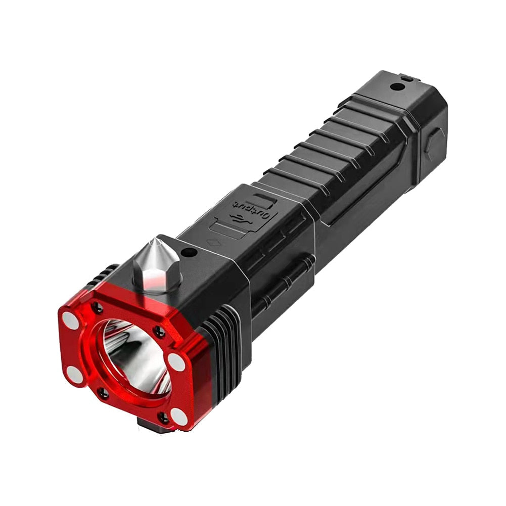 Rugged Magnetic Flashlight Rechargeable Waterproof For Outdoor Use