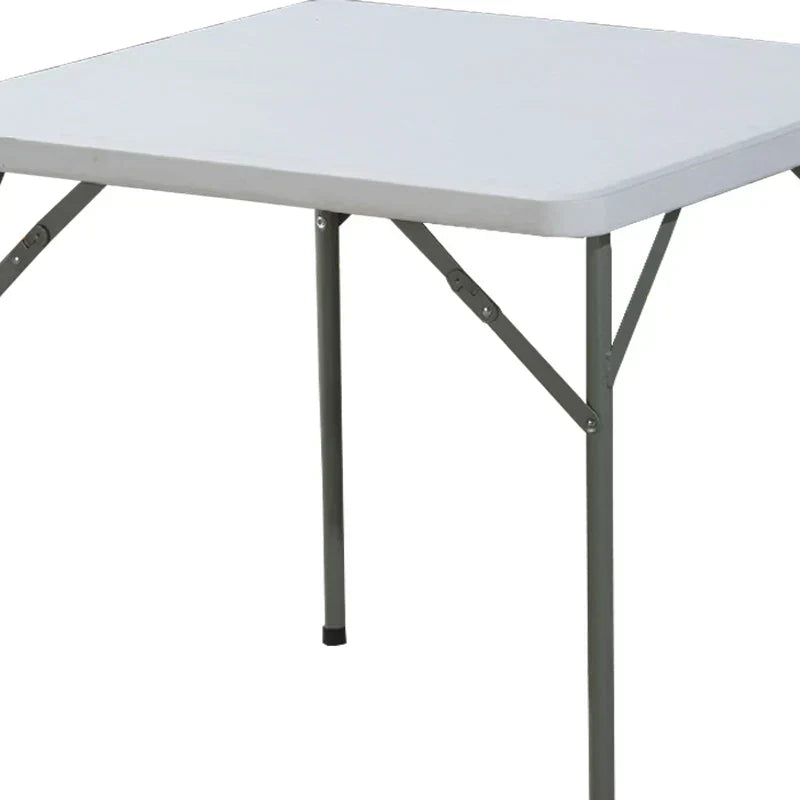 Versatile Folding Table For Outdoors, 3-Foot Square, Space-Saving Durable Plastic
