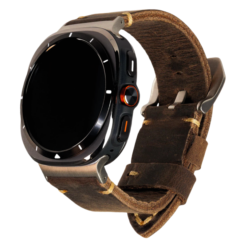 Samsung Watch Ultra Vintage Leather Strap For Everyday Elegance