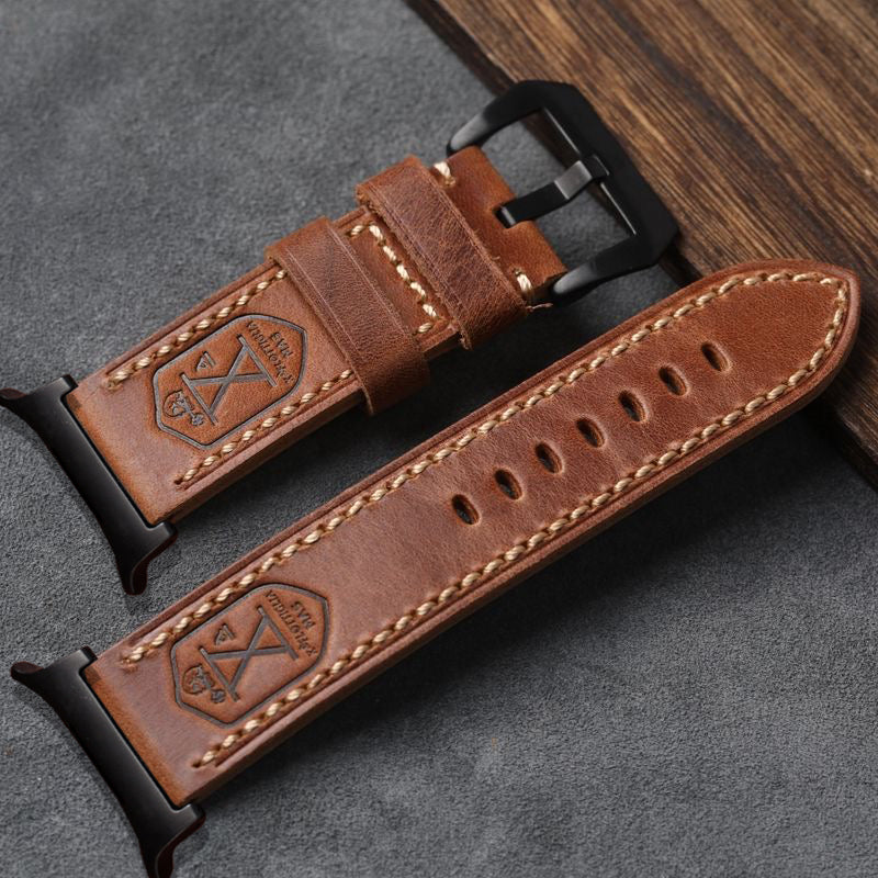 Samsung Watch Ultra Vintage Leather Strap For Everyday Elegance