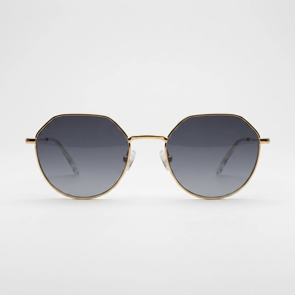 Thin Metal Geometric Sunglasses -  Reducing Sun Glare - Ormexis