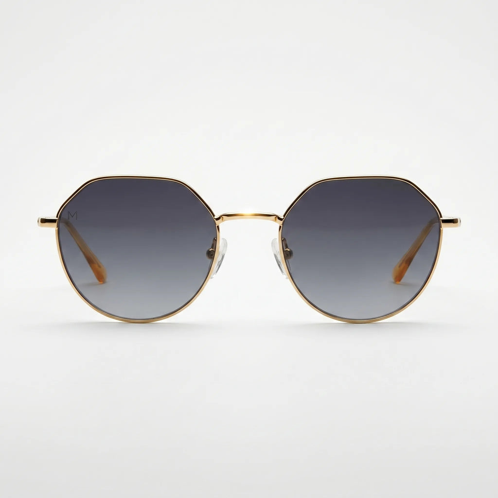 Thin Metal Geometric Sunglasses -  Reducing Sun Glare - Ormexis