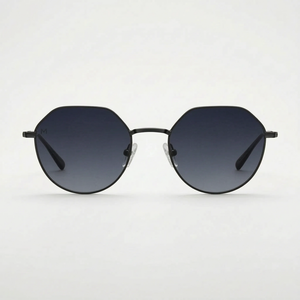 Thin Metal Geometric Sunglasses -  Reducing Sun Glare - Ormexis