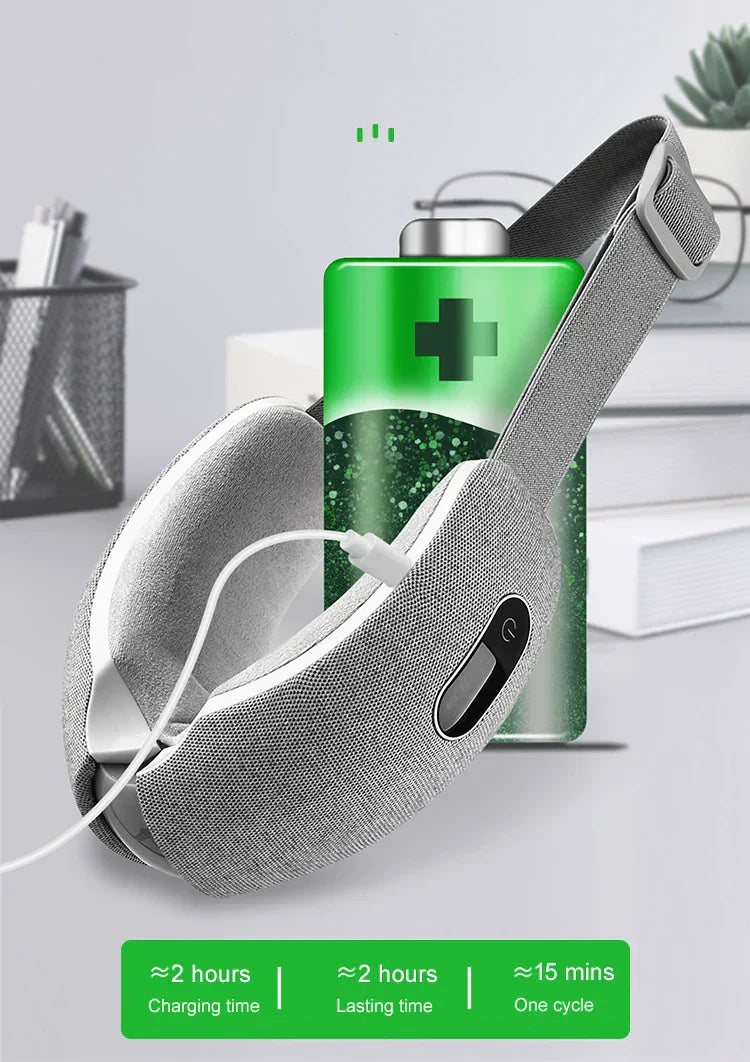 Graphene Heating Eye Massager From Relaxation Series With Three Layer Airbags For Fatigue Relief