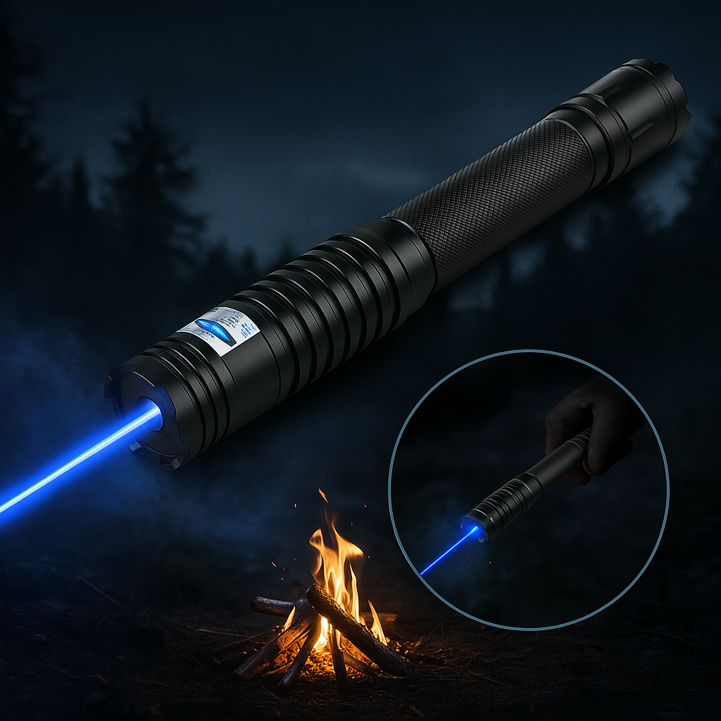 Rechargeable Laser Torch With 5000m Range Durable Aluminum Body