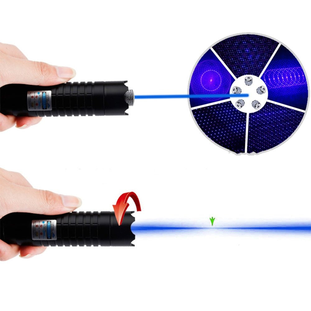 Rechargeable Laser Torch With 5000m Range Durable Aluminum Body
