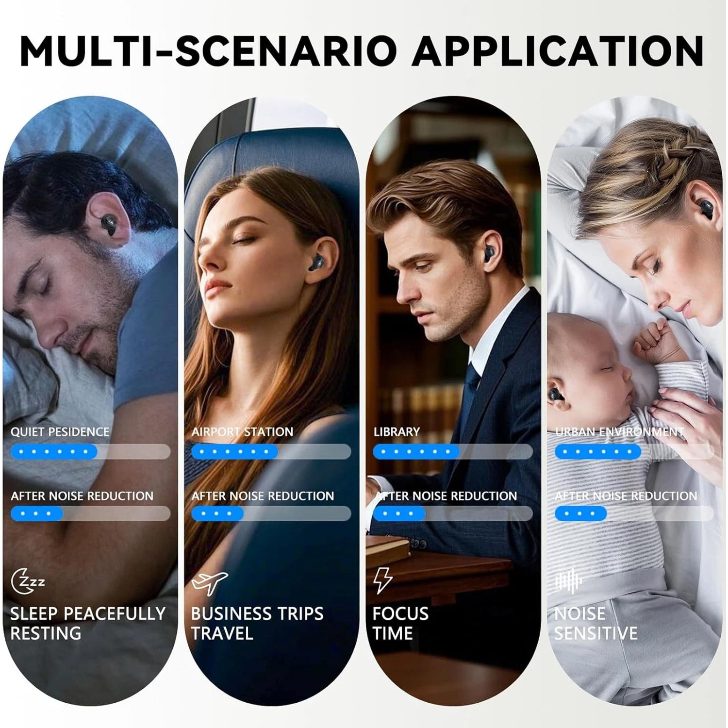 Loop High Fidelity Earplugs With 50dB Noise Reduction For Music And Sleep
