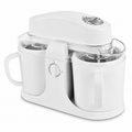 Home Treats Dual Bowl Ice Cream Maker With Easy One Knob Control