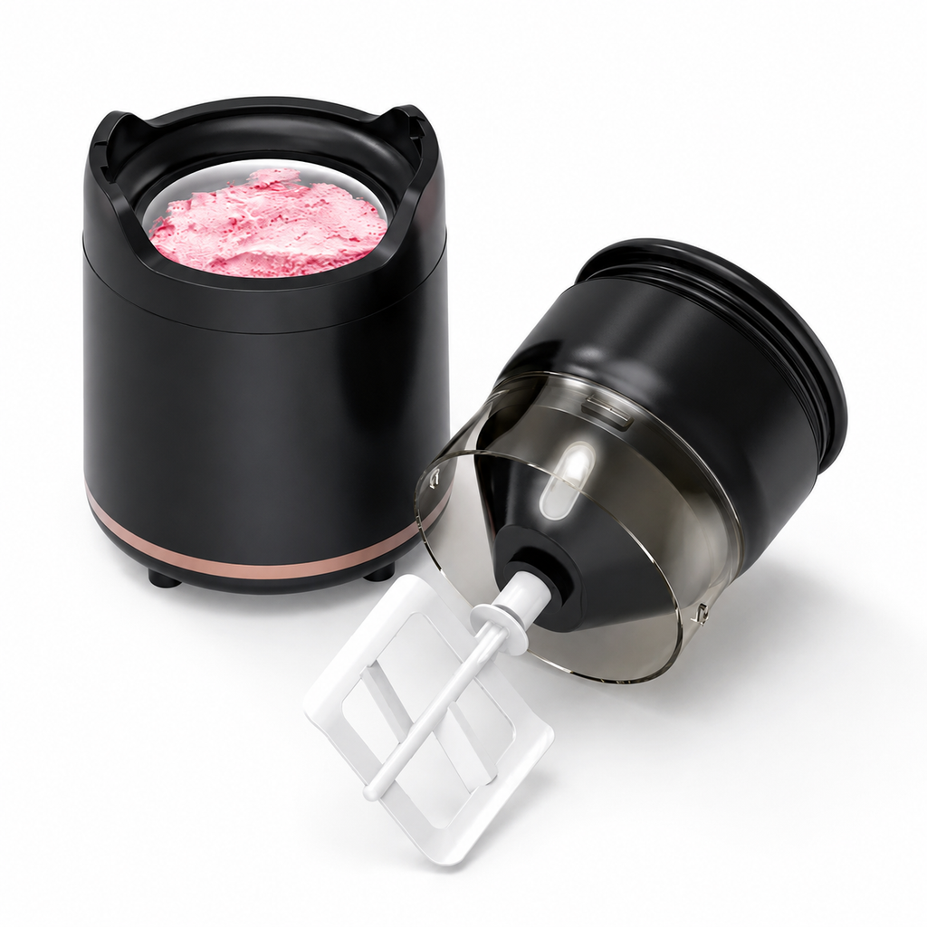 Homemade Delights Compact Ice Cream Appliance With Automatic Operation