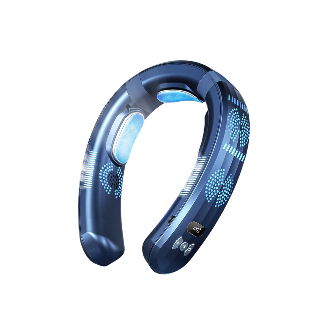 HulaZepyr Neck Band Fan With 360 Airflow And 8-Hour Battery For Cooling And Heating