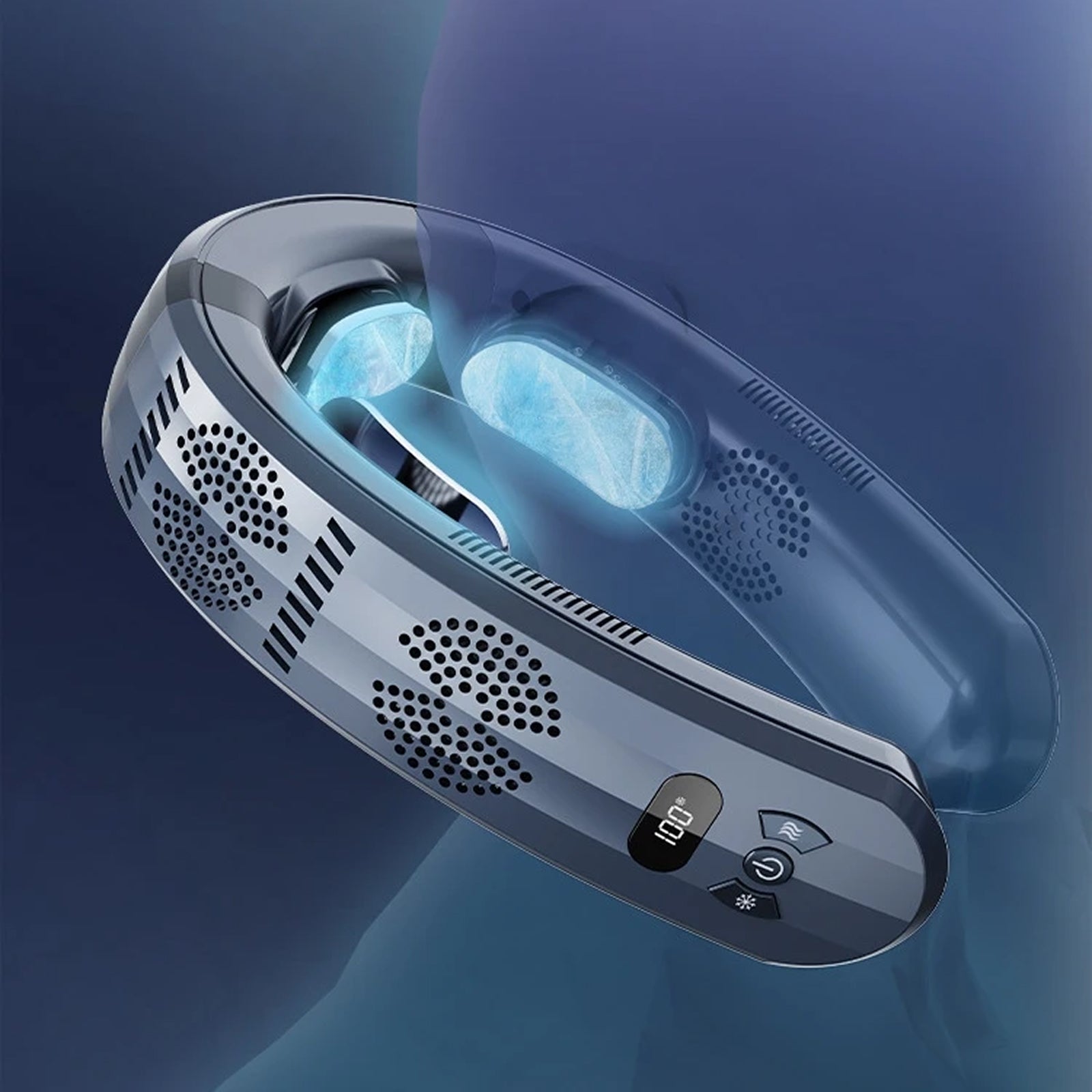 HulaZepyr Neck Band Fan With 360 Airflow And 8-Hour Battery For Cooling And Heating