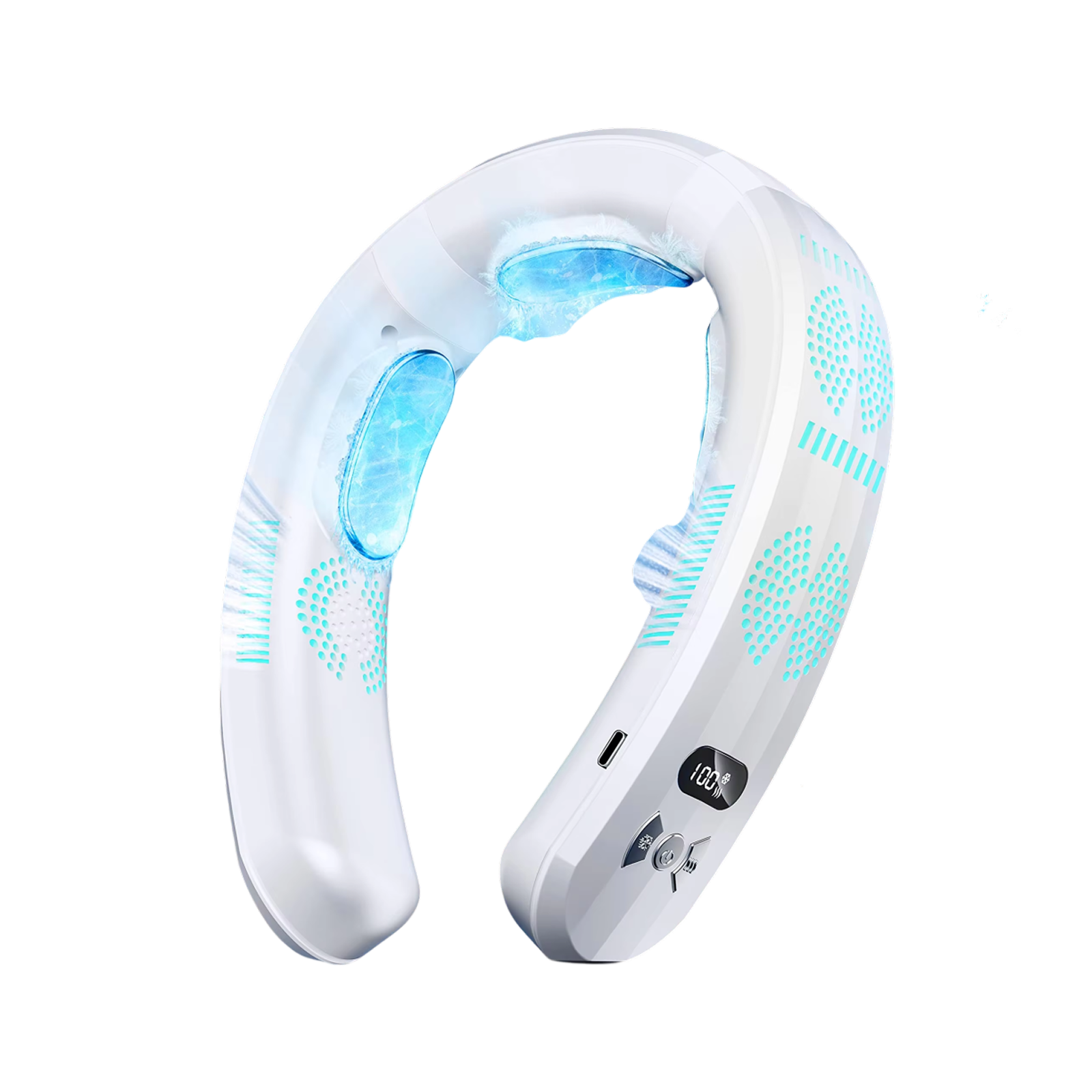 HulaZepyr Neck Band Fan With 360 Airflow And 8-Hour Battery For Cooling And Heating