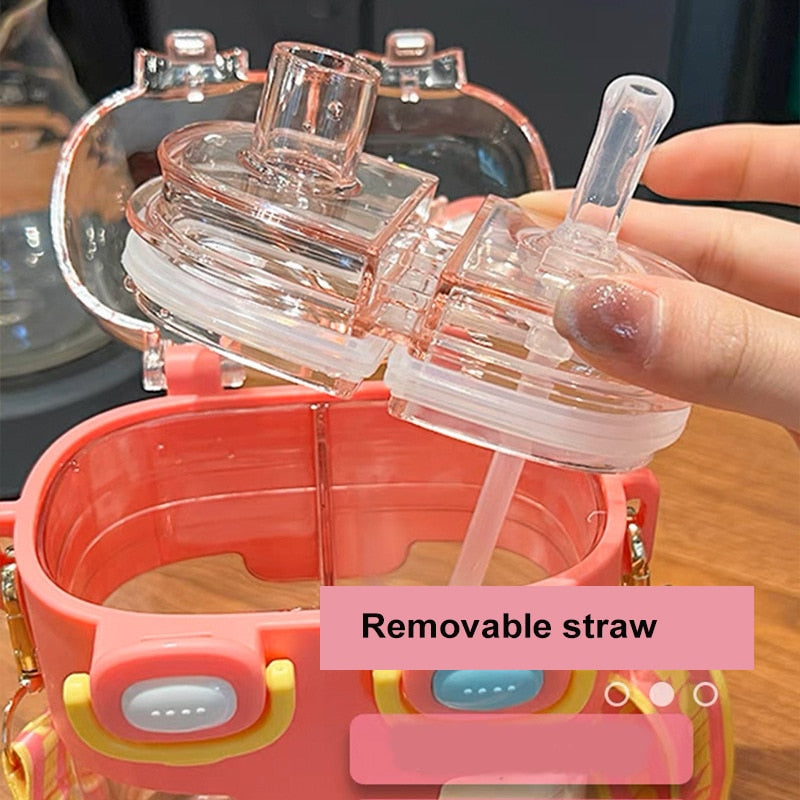Hydration Buddy Water Bottle For Kids With Double-Bin Design