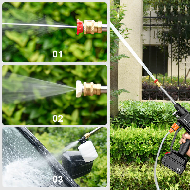 Hydroshot Portable High-Pressure Washer With 3-In-1 Nozzle For Outdoor Cleaning