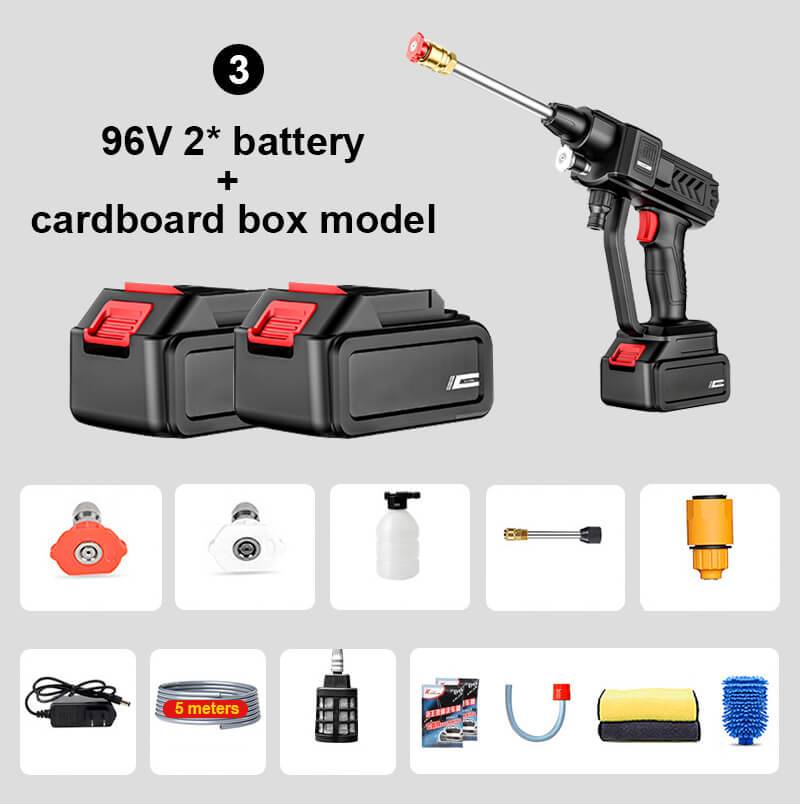 Hydroshot Portable High-Pressure Washer With 3-In-1 Nozzle For Outdoor Cleaning