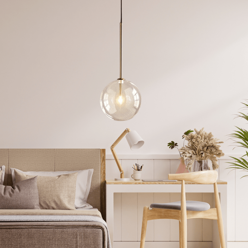 Glass Globe Pendant Lights For Modern Kitchens And Bedrooms