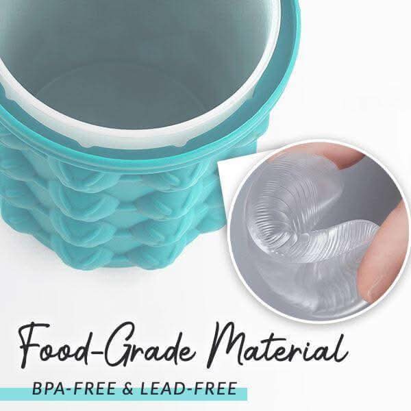 IceCube Maker Compact 2-In-1 Silicone Tray And Cooler For Fresh Drinks