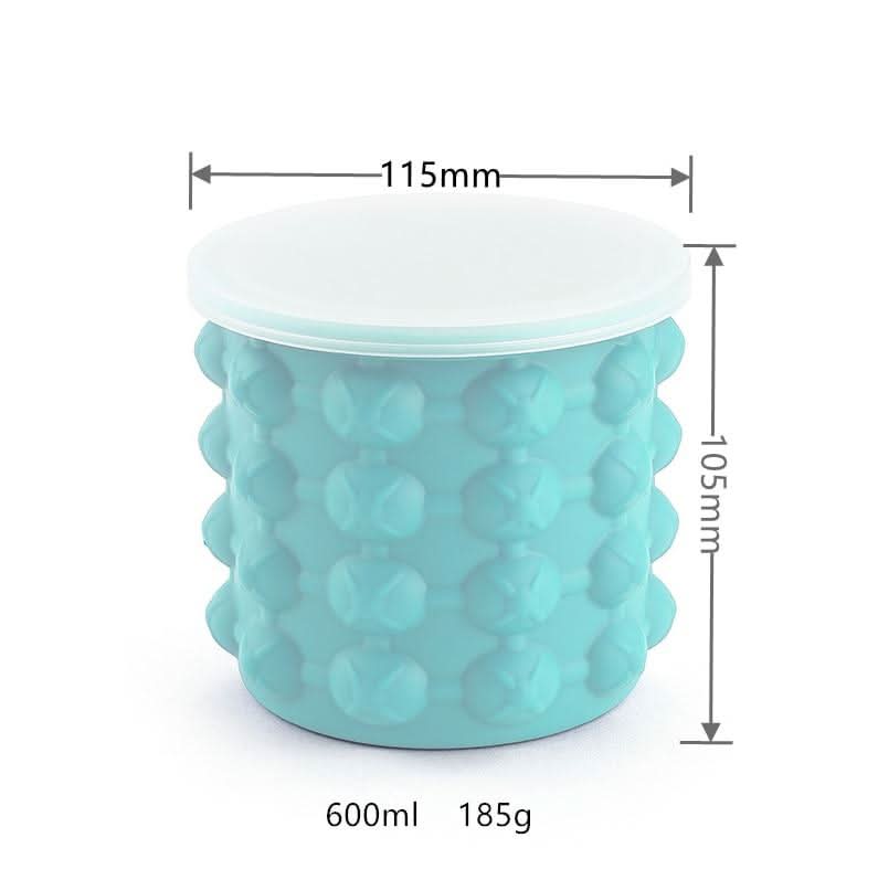 IceCube Maker Compact 2-In-1 Silicone Tray And Cooler For Fresh Drinks