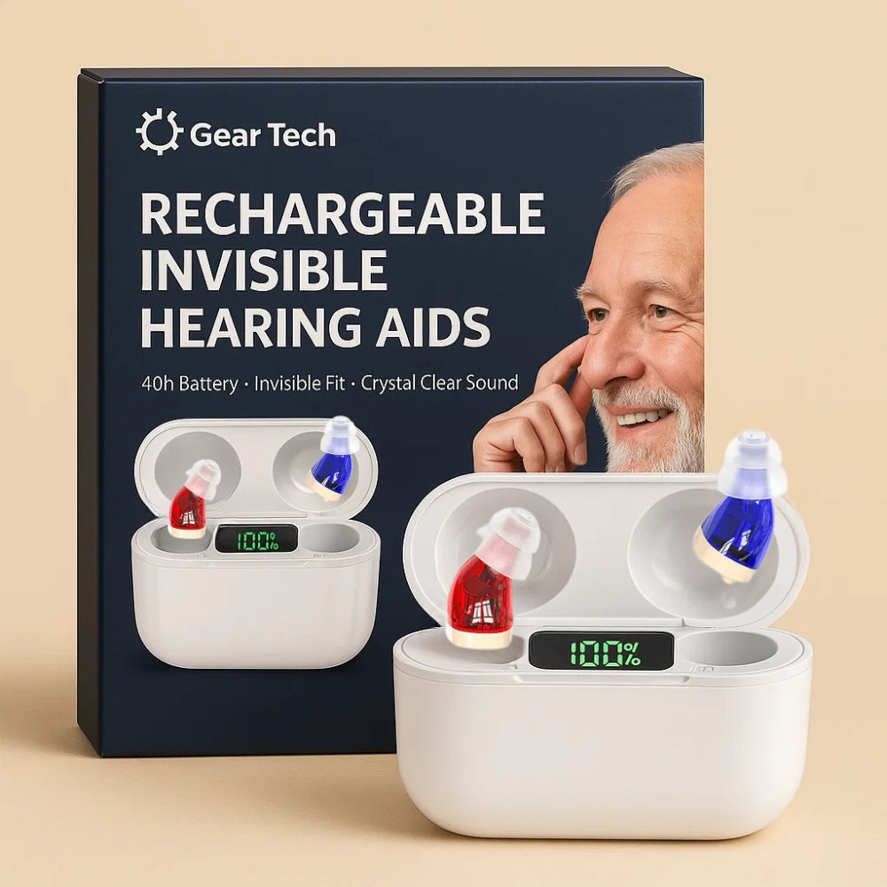 Rechargeable In-Ear Hearing Aids With Long-Lasting Battery And Clear Sound