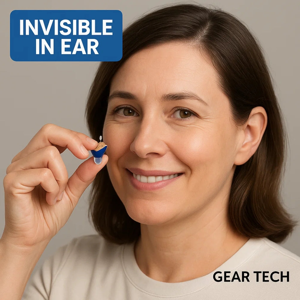 Rechargeable In-Ear Hearing Aids With Long-Lasting Battery And Clear Sound
