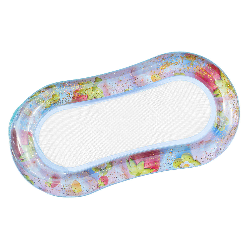 Inflatable Pool Chair With Mesh Lounge Float For Comfortable Poolside Relaxation
