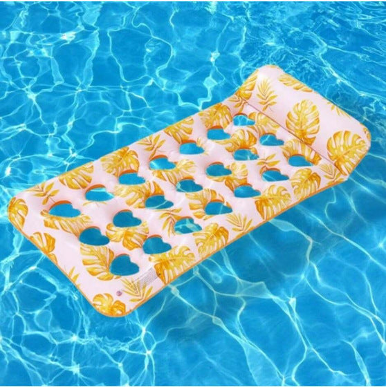 Inflatable Pool Chair With Mesh Lounge Float For Comfortable Poolside Relaxation