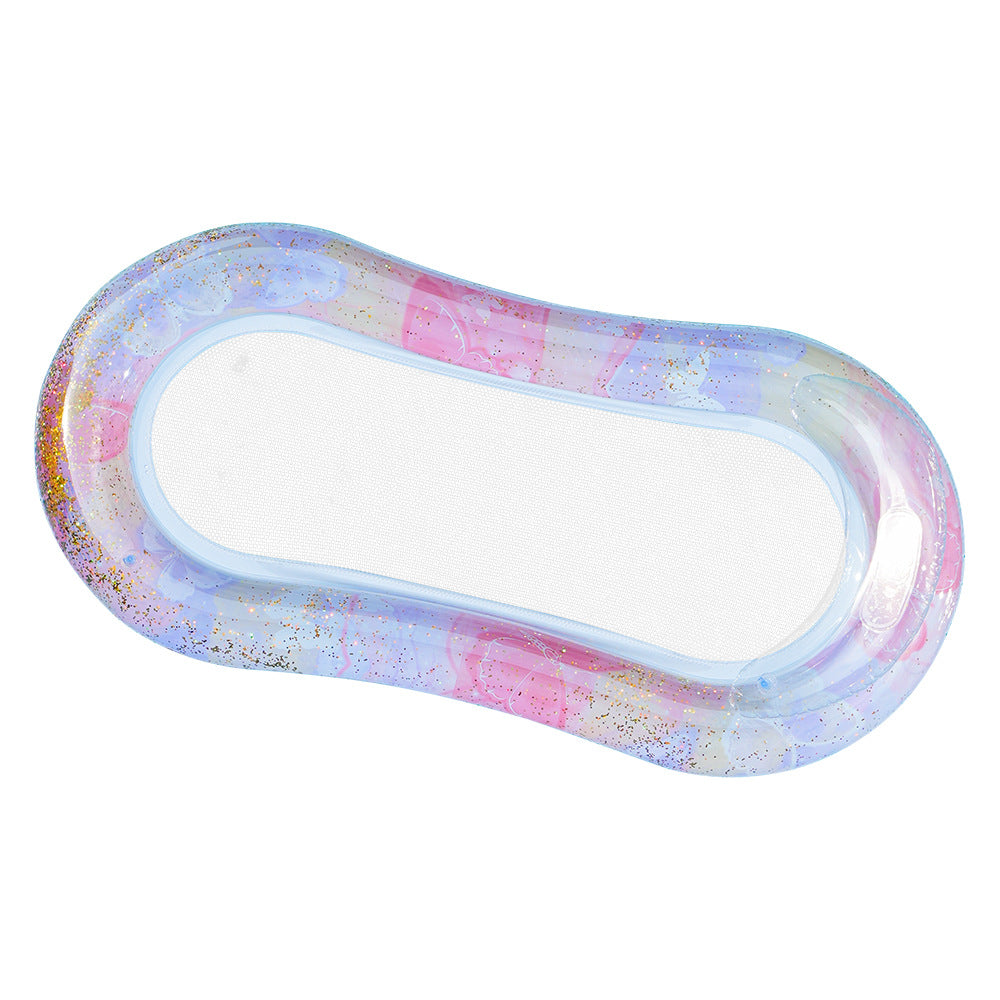 Inflatable Pool Chair With Mesh Lounge Float For Comfortable Poolside Relaxation