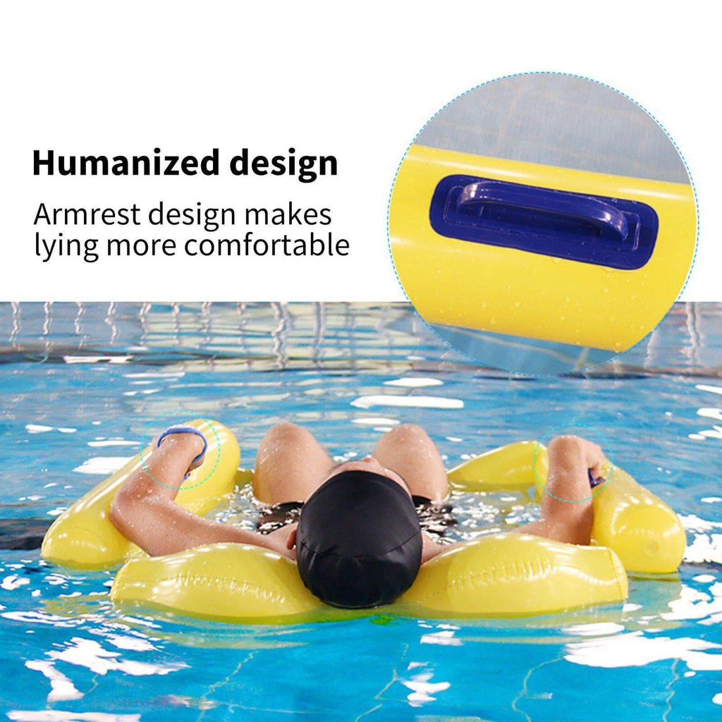 Inflatable Pool Hammock Float With Double-Lock Inflation For Relaxation