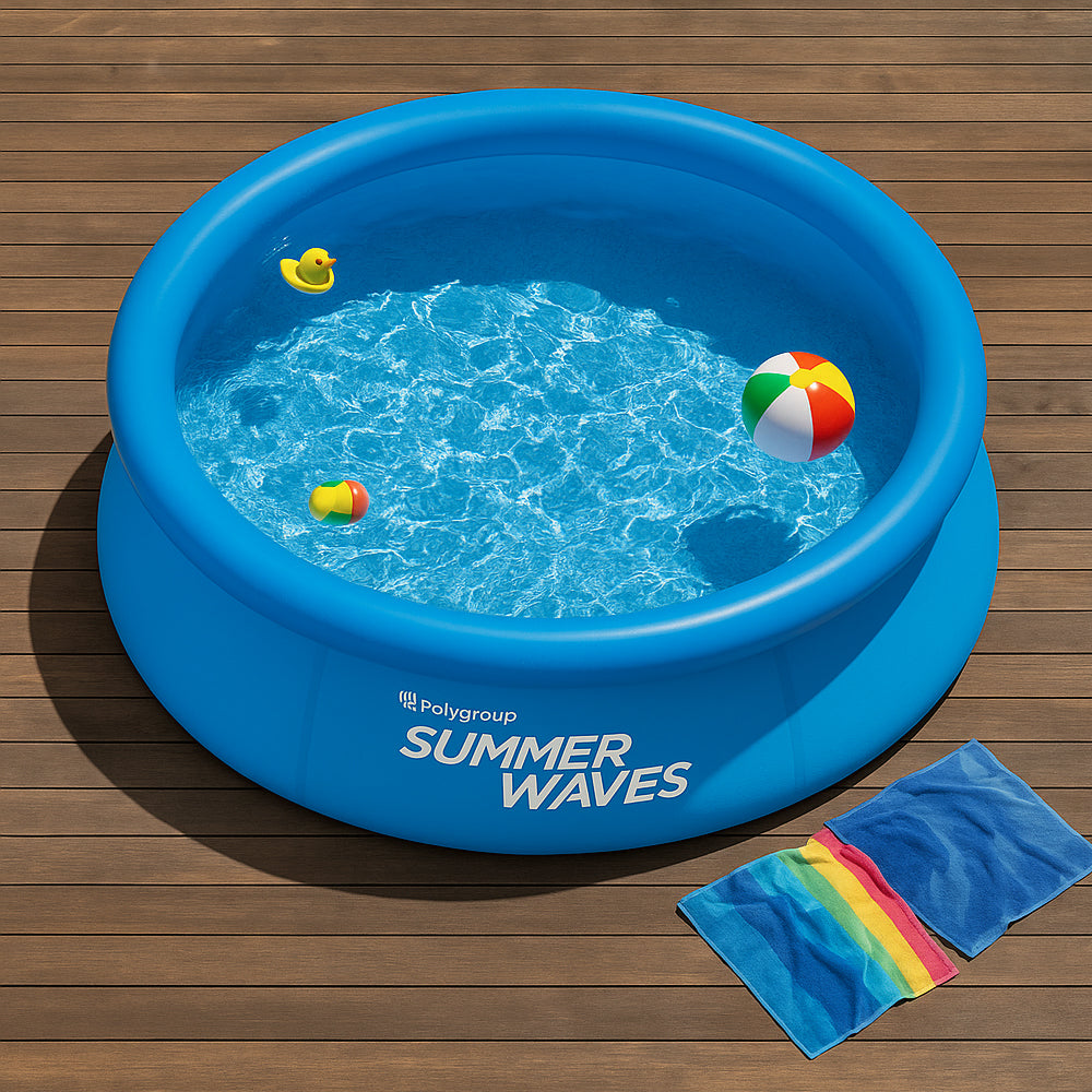 Inflatable Pool With Easy Setup And Filter Pump For Spacious Family Summer Fun